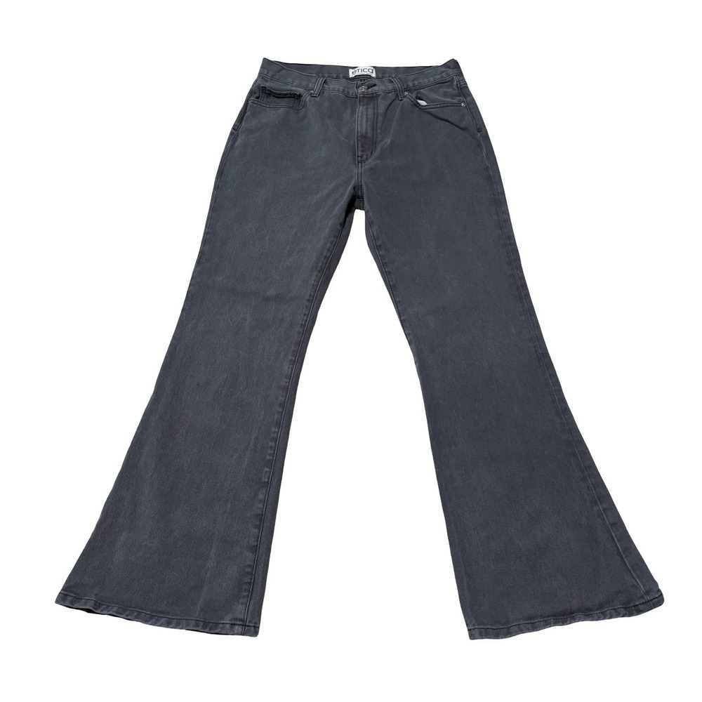 Etica Jeans Women's Slim‎ Fit Flare Leg Gray Denim Jeans Size 31 x 31